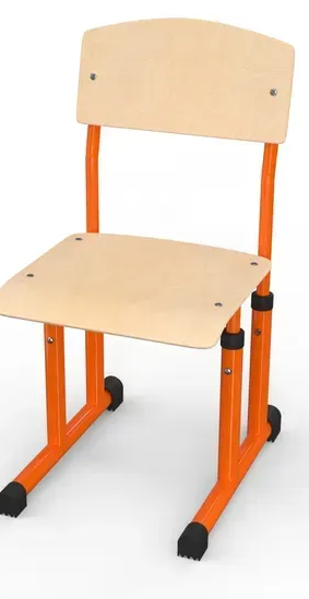 Стілець учнівський полозковий кругла труба №4-7 МФ Вересень